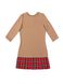 AIRDRESS set: camel top and 2 removable skirts (lush black and red tartan)