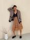 caramel color color Tulle skirt with ruffles AIRSKIRT
