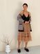 caramel color color Tulle skirt with ruffles AIRSKIRT