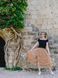 caramel color color Tulle skirt with ruffles AIRSKIRT