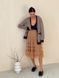 caramel color color Tulle skirt with ruffles AIRSKIRT