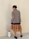caramel color color Tulle skirt with ruffles AIRSKIRT