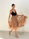 caramel color color Tulle skirt with ruffles AIRSKIRT