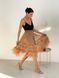 caramel color color Tulle skirt with ruffles AIRSKIRT
