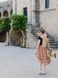 caramel color color Tulle skirt with ruffles AIRSKIRT