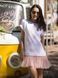 Constructor-dress white Airdress with removable blush pink skirt