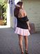 Платье-конструктор AIRDRESS черное со съемной розовой юбкой из экокожи