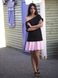 Сукня-конструктор AIRDRESS чорна зі знімною рожевою спідницею з екошкіри