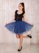 Navy blue Tulle skirt Airskirt mini
