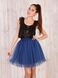 Navy blue Tulle skirt Airskirt mini