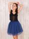 Navy blue Tulle skirt Airskirt mini
