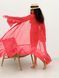 Beach chiffon long cover up with frills Tyu-Tyu! One Size red and white polka dot