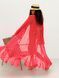 Beach chiffon long cover up with frills Tyu-Tyu! One Size red and white polka dot