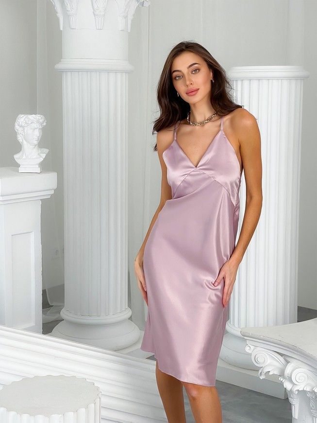 Сукня-комбінація Slip Dress миди Тю-Тю! XS фрезова