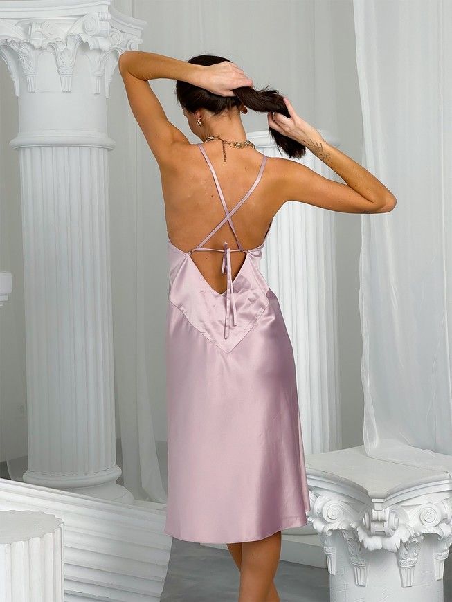 Сукня-комбінація Slip Dress миди Тю-Тю! XS фрезова