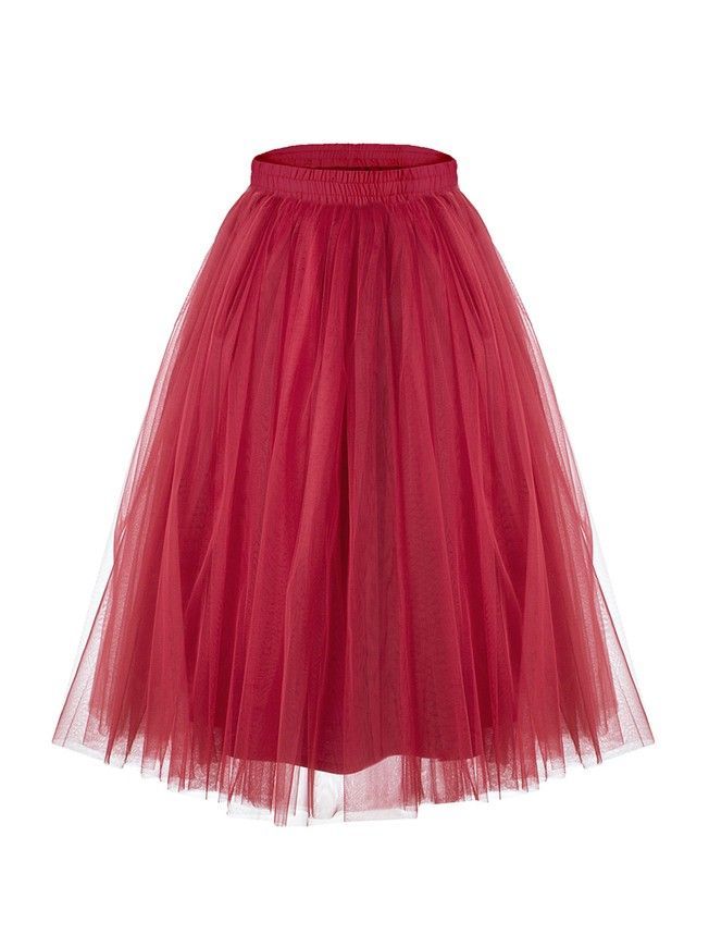Marsala Bordo Tulle skirt AIRSKIRT