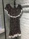 Сарафан Тю-Тю! S/M чорний у квітчастий принт з відкритими плечима і воланами
