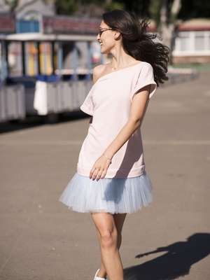 Сукня-конструктор AIRDRESS рожева зі знімною блакитною спідницею