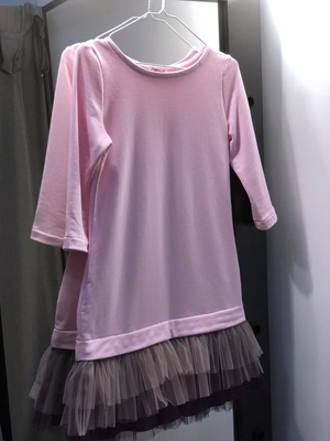 Сукня-конструктор AIRDRESS рожева зі знімною димчастою 3-шаровою спідницею