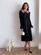 Jersey dress with ruffles, pearl buttons and removable collar Tyu-Tyu! XS black midi
