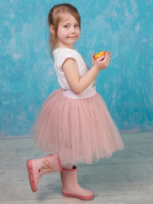 Детская юбка-пачка AIRSKIRT Розовая пудра