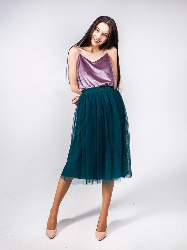 Юбка-пачка AIRSKIRT CASUAL Изумрудная миди