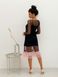 Black Tulle Dress with dusty pink ruffles