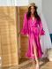 Long batiste cover up Tyu-Tyu! XS/S fuchsia with frills