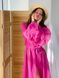 Long batiste cover up Tyu-Tyu! XS/S fuchsia with frills