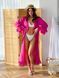 Long batiste cover up Tyu-Tyu! XS/S fuchsia with frills