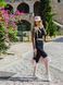 Black Tulle Dress with dusty pink ruffles