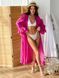 Long batiste cover up Tyu-Tyu! XS/S fuchsia with frills