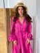Long batiste cover up Tyu-Tyu! XS/S fuchsia with frills