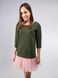 Constructor-dresskhaki Airdress with removable blush pink skirt