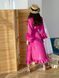 Long batiste cover up Tyu-Tyu! XS/S fuchsia with frills