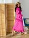 Long batiste cover up Tyu-Tyu! XS/S fuchsia with frills