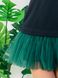 Комплект із 2-х знімних спідничок до сукні-конструктора AIRDRESS Тю-Тю! XXS: пишна смарагдова та зелена у клітинку в складку