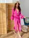 Long batiste cover up Tyu-Tyu! XS/S fuchsia with frills