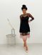 Black Tulle Dress with dusty pink ruffles