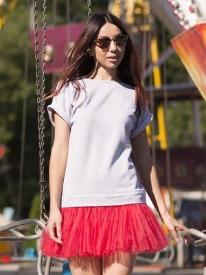 Сукня-конструктор AIRDRESS сіра зі знімною червоною спідницею