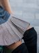 Съемная юбочка к платью-конструктору AIRDRESS Тю-Тю! XXS бежевая в клетку в складку
