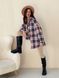 Shirt oversize Boyfriend's Tyu-Tyu! One size milk in navy blue and red tartan