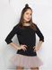 AIRDRESS set: black top and 3 removable skirts (lush latte, smoky gray, blush pink)