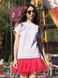 Constructor-dress gray Airdress with removable red skirt