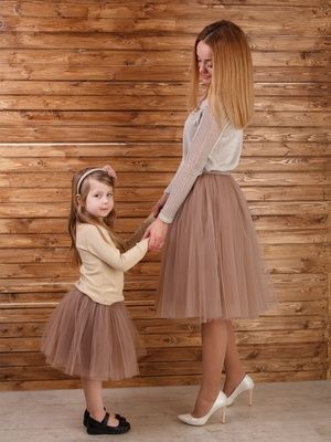 Комплект юбок-пачек AIRSKIRT Family Look Латте