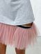 Сукня-конструктор AIRDRESS сіра зі знімною пудровою спідничкою