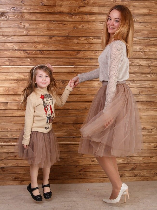 Комплект спідниць-пачок AIRSKIRT Family Look Латте