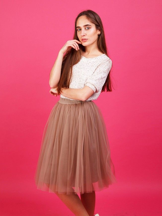 Комплект спідниць-пачок AIRSKIRT Family Look Латте
