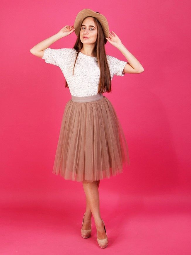 Комплект спідниць-пачок AIRSKIRT Family Look Латте