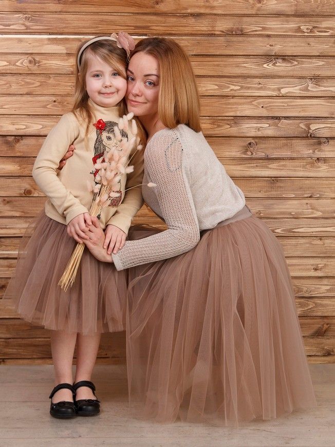 Комплект спідниць-пачок AIRSKIRT Family Look Латте
